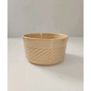 Haeger Pottery  USA vintage 1979 bowl/planter/vase Beige glazed,  Made For FTD